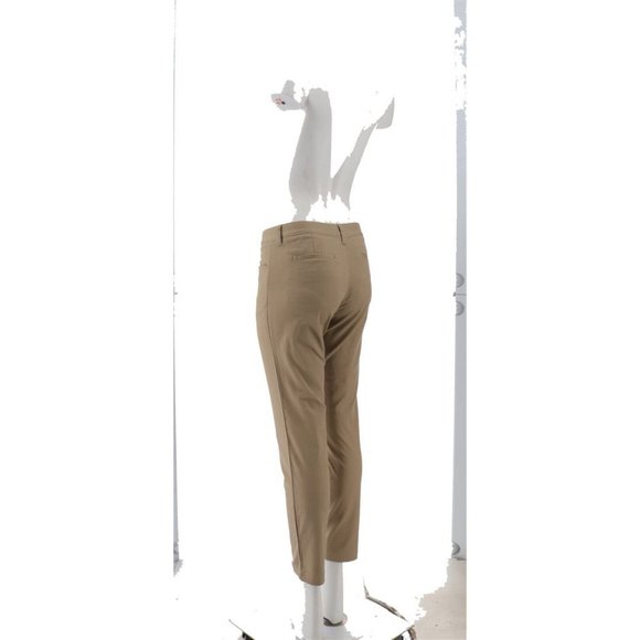 NWT LANDS' END JUNIOR'S STRETCH PENCIL PANTS KHAKI 1 & 7 - Picture 4 of 9